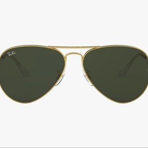 RayBan Aviator Large Metal (gold frame green lens) NWT